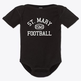 Saint Mary School Classic Football Baby Onesie