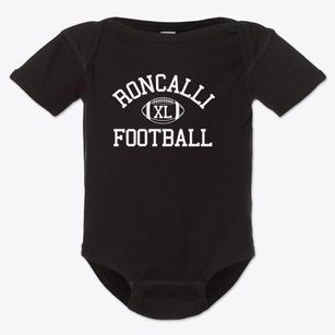 Roncalli High School Classic Football Baby Onesie