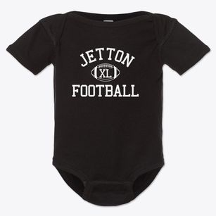 Jetton Junior High School Classic Football Baby Onesie