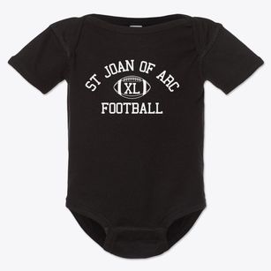 St. Joan Of Arc Classic Football Baby Onesie