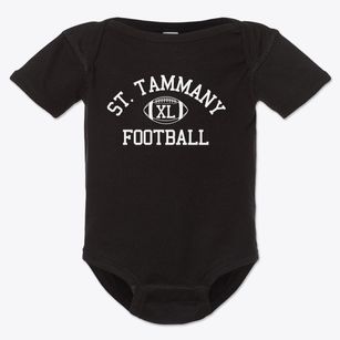 Saint Tammany Junior High School Classic Football Baby Onesie
