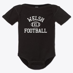 Welsh High School Classic Football Baby Onesie