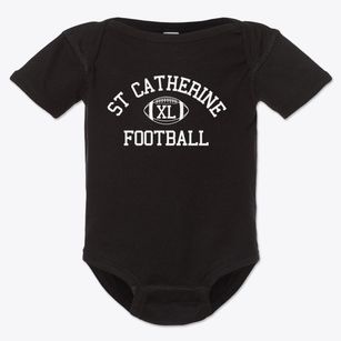 St Catherine Of Sienna Parish Classic Football Baby Onesie