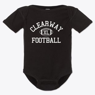 Clearway School Classic Football Baby Onesie