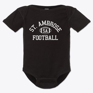 Saint Ambrose School Classic Football Baby Onesie