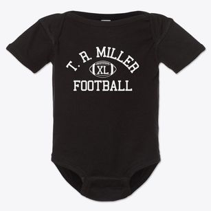 T. R. Miller High School Classic Football Baby Onesie