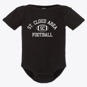 Saint Cloud Area Learning Center Classic Football Baby Onesie
