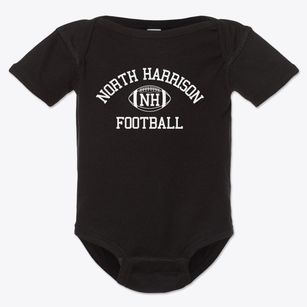 North Harrison R-iii High School Classic Football Baby Onesie
