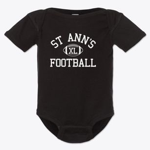 St Ann's Of Elmer Classic Football Baby Onesie