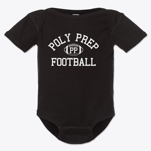 Poly Prep Classic Football Baby Onesie