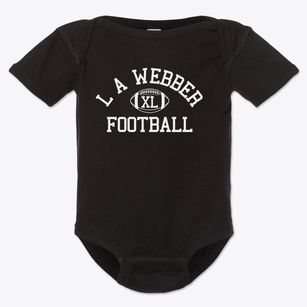 L A Webber Senior High School Classic Football Baby Onesie
