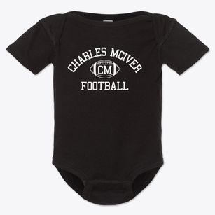 Charles Mciver School Classic Football Baby Onesie