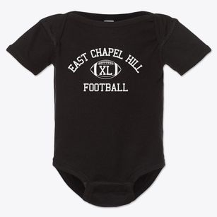 East Chapel Hill High School Classic Football Baby Onesie