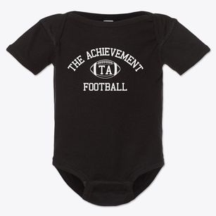 The Achievement School Classic Football Baby Onesie