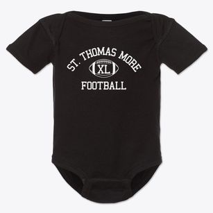 St. Thomas More/newman Center Classic Football Baby Onesie