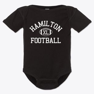 Hamilton High School Classic Football Baby Onesie