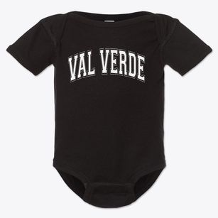 Val Verde Christian Academy Varsity Arch Baby Onesie
