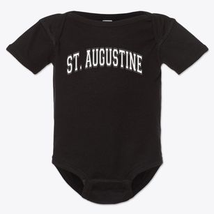 Saint Augustine Elementary School Varsity Arch Baby Onesie