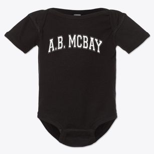 A.b. Mcbay Elementary School Varsity Arch Baby Onesie