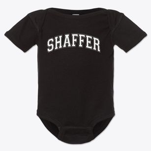 Shaffer Elementary School Varsity Arch Baby Onesie