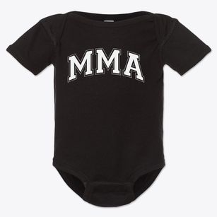 Marine Military Academy Varsity Arch Baby Onesie
