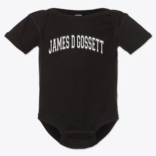 James D Gossett Elementary School Varsity Arch Baby Onesie