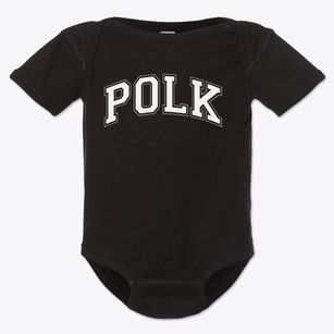 Polk Elementary School Varsity Arch Baby Onesie
