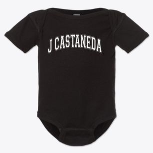 J Castaneda Elementary School Varsity Arch Baby Onesie