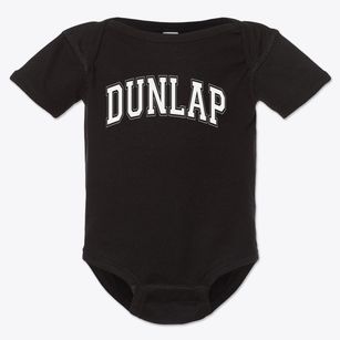 Dunlap Elementary School Varsity Arch Baby Onesie
