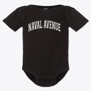 Naval Avenue Elementary School Varsity Arch Baby Onesie