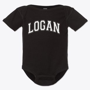 Logan Elementary School Varsity Arch Baby Onesie