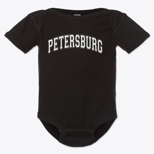 Petersburg Elementary School Varsity Arch Baby Onesie