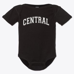 Central Elementary School Varsity Arch Baby Onesie