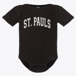 Saint Pauls Lutheran School Varsity Arch Baby Onesie