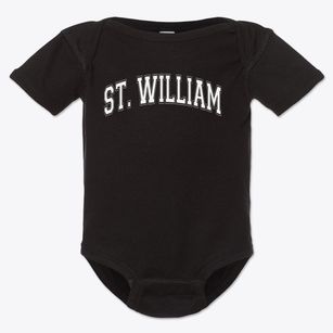 St William Parish Varsity Arch Baby Onesie