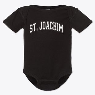 St Joachim Parish Varsity Arch Baby Onesie