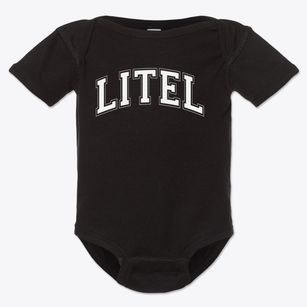 Litel Elementary School Varsity Arch Baby Onesie