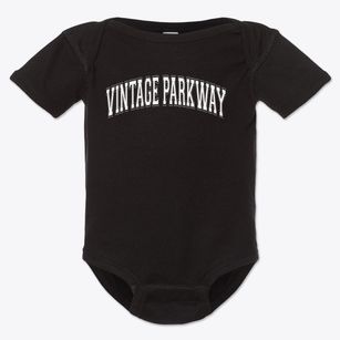 Vintage Parkway Elementary School Varsity Arch Baby Onesie