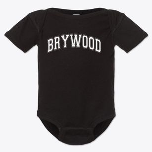 Brywood Elementary School Varsity Arch Baby Onesie
