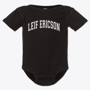 Leif Ericson Elementary School Varsity Arch Baby Onesie
