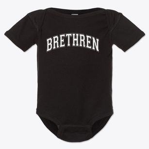 Brethren Christian School Varsity Arch Baby Onesie