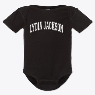 Lydia Jackson Elementary School Varsity Arch Baby Onesie