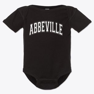 Abbeville Elementary School Varsity Arch Baby Onesie