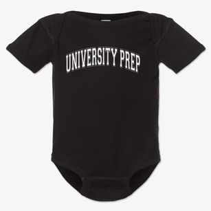 University Prep Academy Varsity Arch Baby Onesie