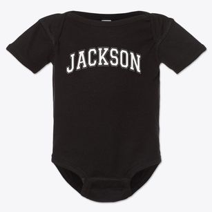 Jackson Elementary School Varsity Arch Baby Onesie