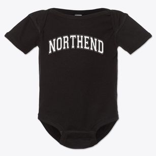 Northend Elementary School Varsity Arch Baby Onesie