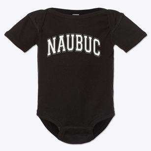 Naubuc Elementary School Varsity Arch Baby Onesie