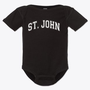 St John Parish Varsity Arch Baby Onesie