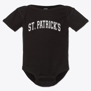 St Patrick Parish Varsity Arch Baby Onesie