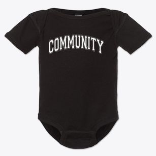 Community Christian School Varsity Arch Baby Onesie